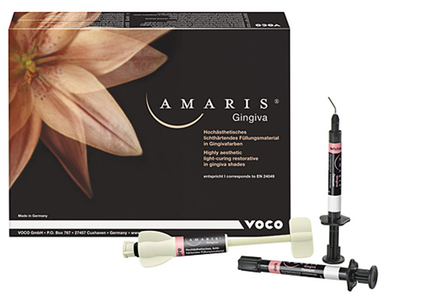 Компания VOCO выпустила высокоэстетичный  пломбировочный материал десневого цвета - «Амарис Гингива»